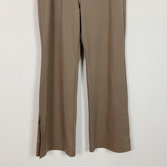 Athleta Venice Flare Pant Pyrite Tan Taupe Slit Ankle Size XL - Picture 7 of 12